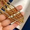 女性のためのステンレス鋼の金の層のひし形のネックレスの宝石類のチョーカー